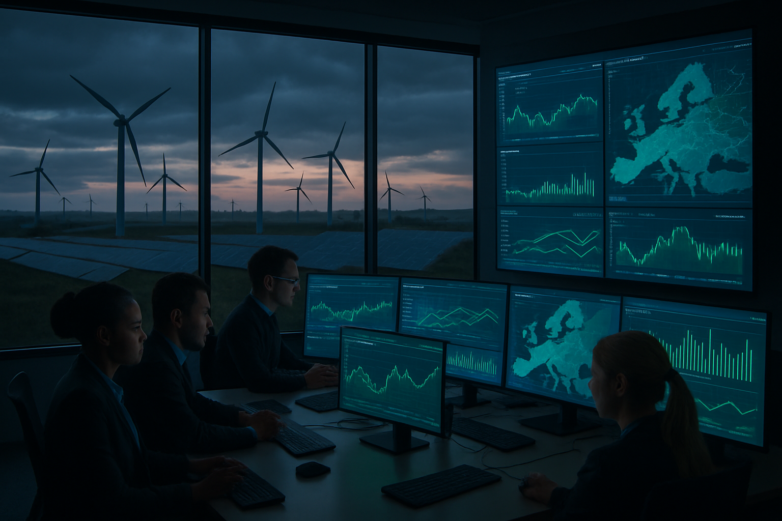 Elektricitetsproffs övervakar Nord Pool och elpriset varje timme